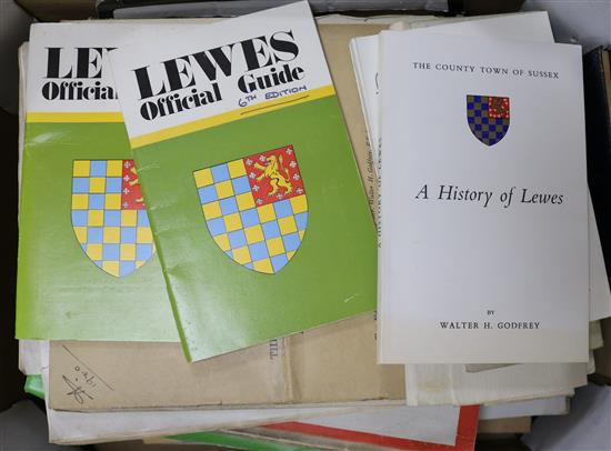 A quantity of mixed Lewes ephemera